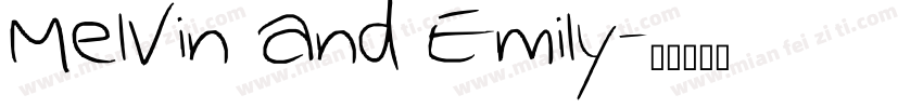 Melvin and Emily字体转换